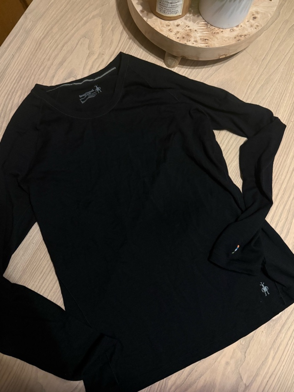 Smartwool Women's Black Long Sleeve Crew Neck Merino Top